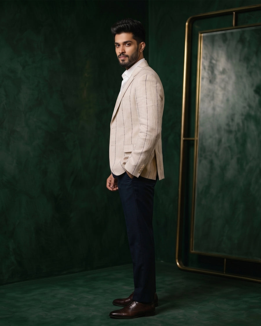 MLS LINEN COAT 1PC