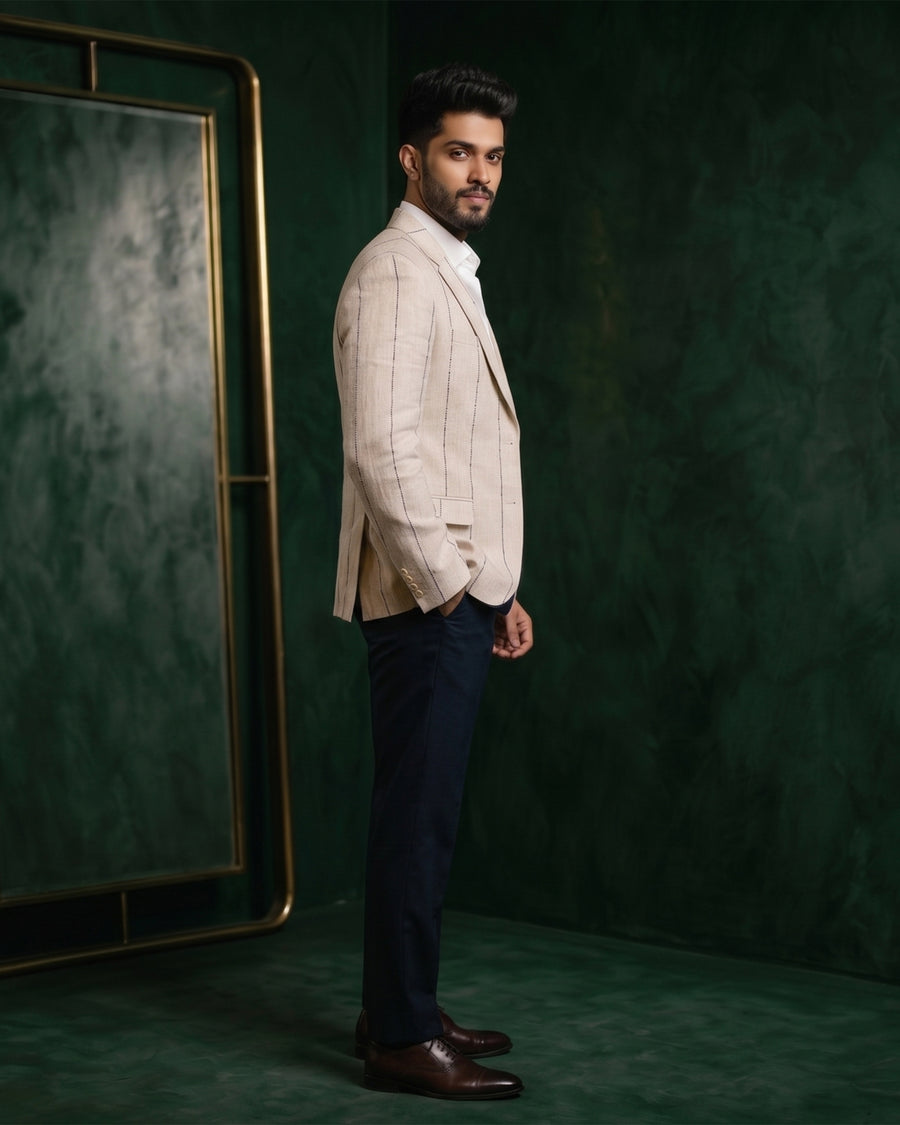 MLS LINEN COAT 1PC