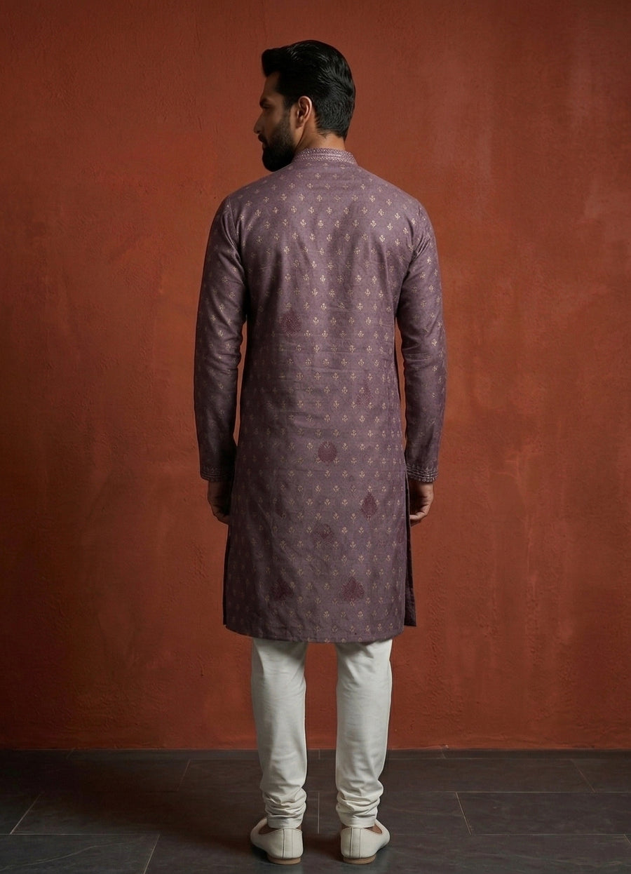 MLS SILK KURTA PAJAMA 2PCS