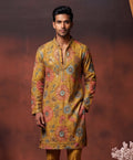 MLS EMBROIDERED KURTA PAJAMA 2PCS