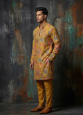 MLS EMBROIDERED KURTA PAJAMA 2PCS