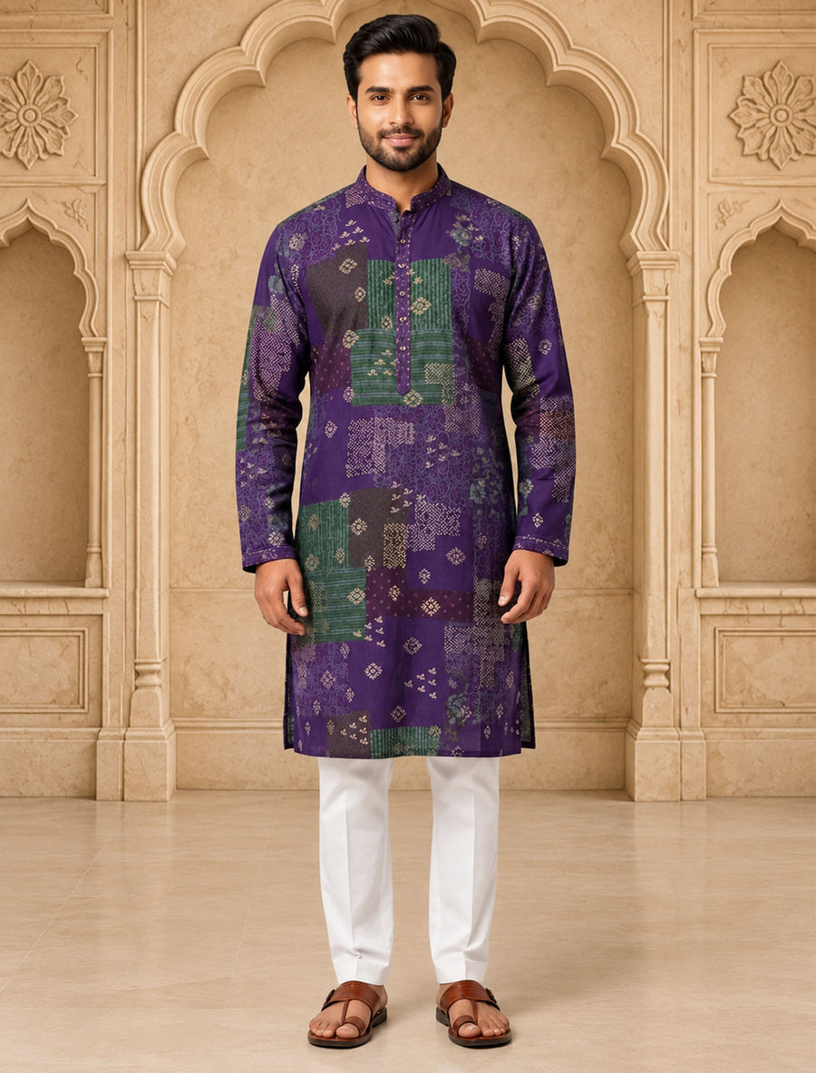 MLS SILK KURTA PAJAMA