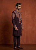 MLS EMBROIDERED KURTA PAJAMA 2PCS