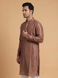 Silk Slend Self Embroidered Kurta Pajama 2Pc Prince