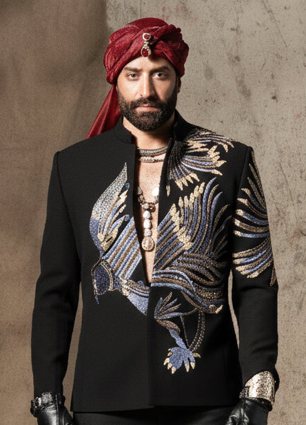 MLS EMBD. JODHPURI SUIT 2PCS