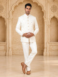 MLS EMBROIDERED JODHPURI SUIT 2PCS