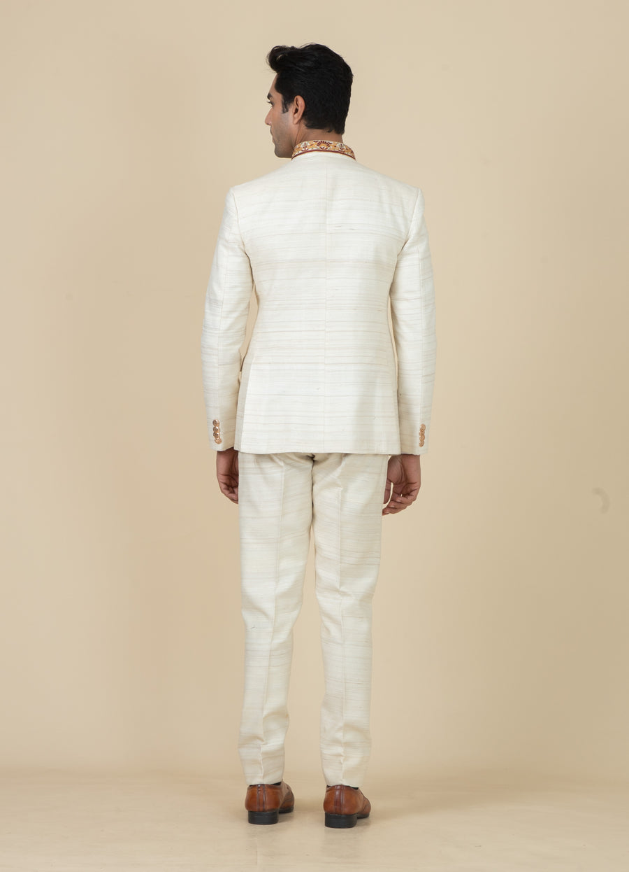 MLS EMBROIDERED JODHPURI SUIT 2PCS