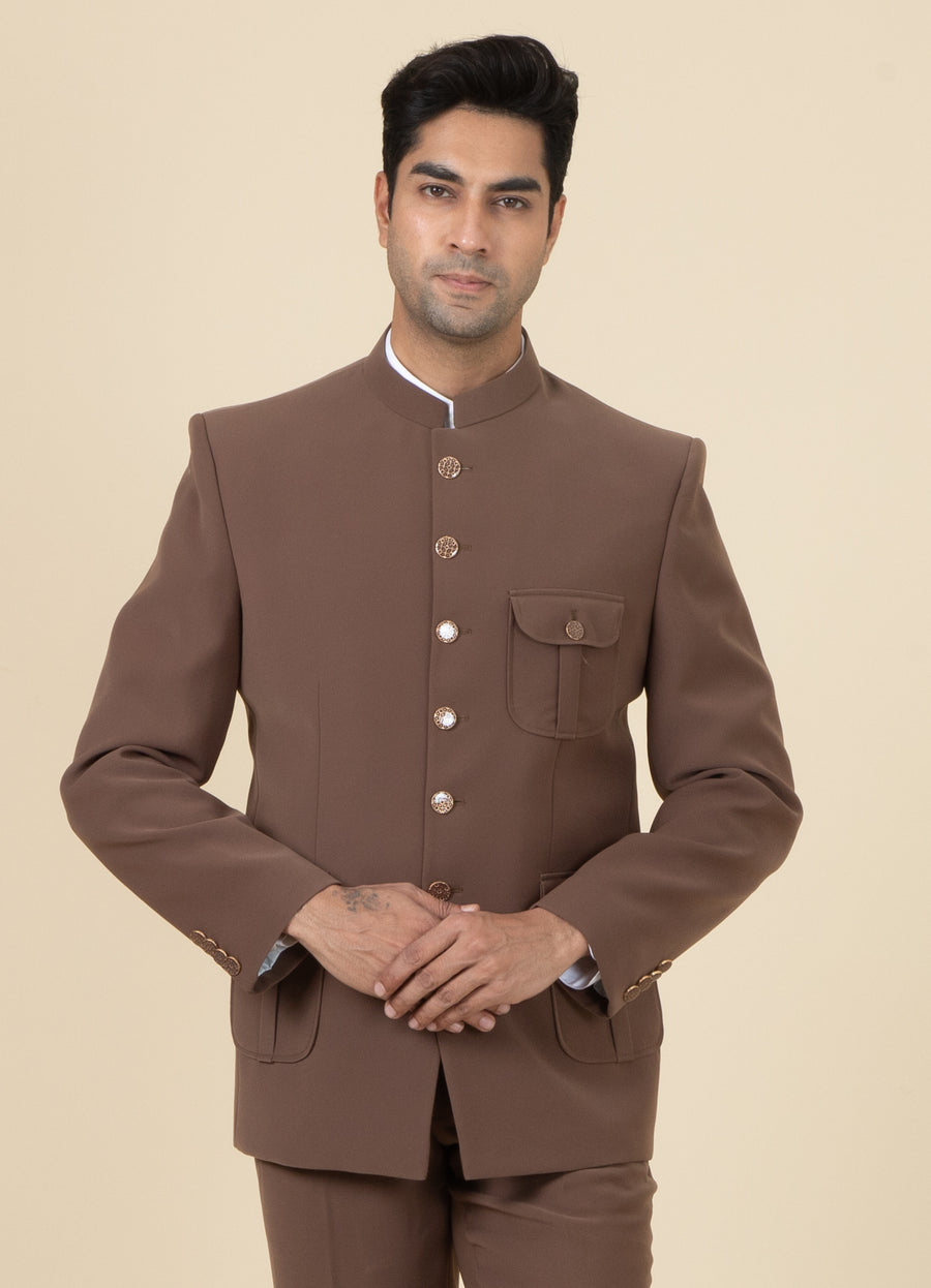 MLS PLAIN JODHPURI SUIT 2PCS