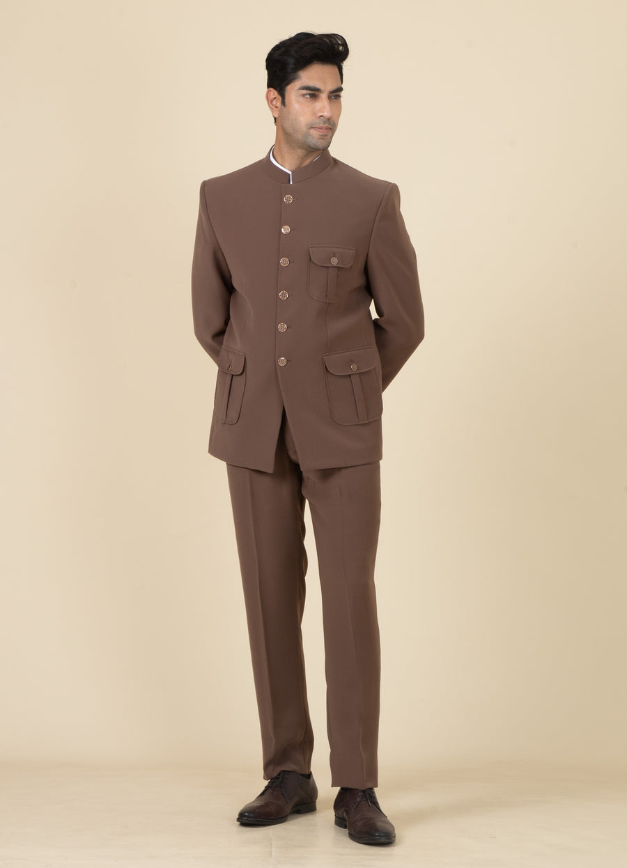 MLS PLAIN JODHPURI SUIT 2PCS