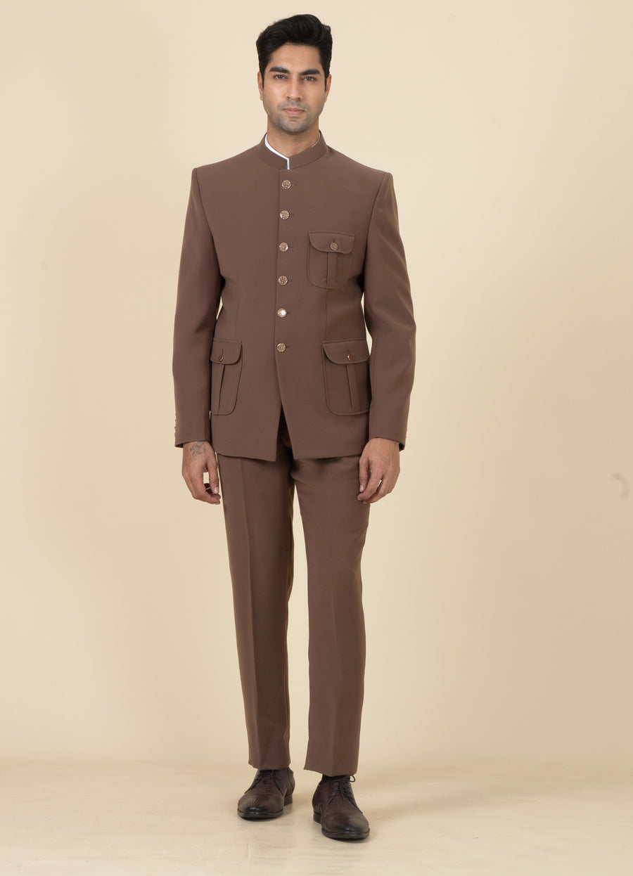 MLS PLAIN JODHPURI SUIT 2PCS