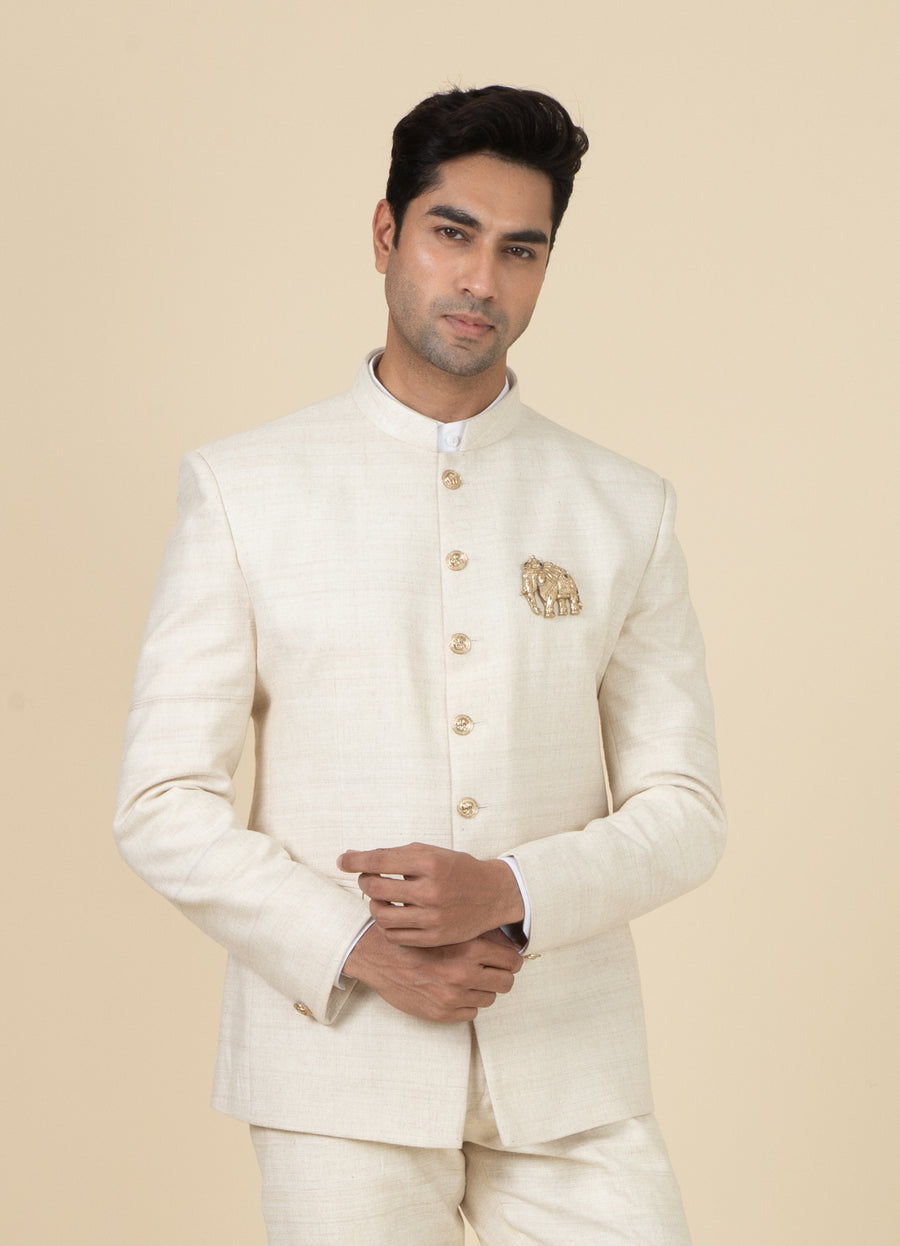 MLS PLAIN JODHPURI SUIT 2PCS