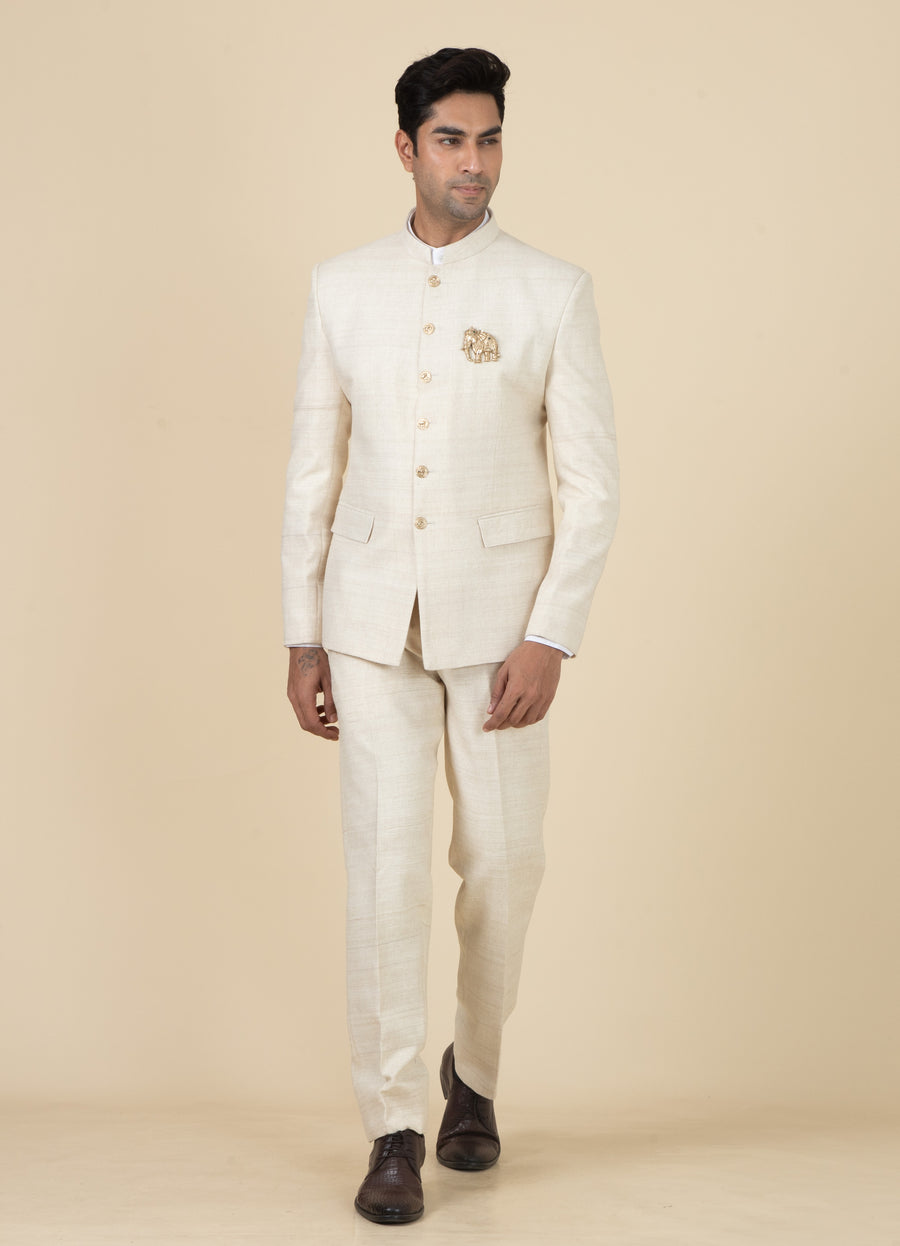 MLS PLAIN JODHPURI SUIT 2PCS