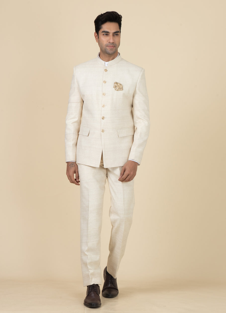 MLS PLAIN JODHPURI SUIT 2PCS