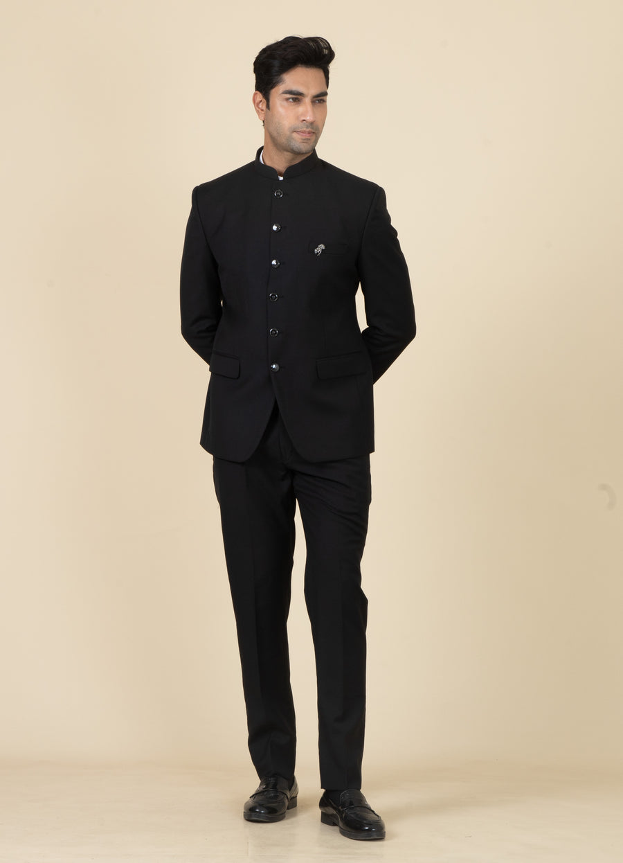 MLS PLAIN JODHPURI SUIT 2PCS