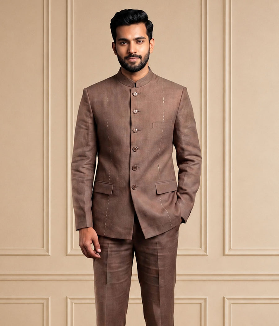 MLS PLAIN JODHPURI SUIT 2PCS