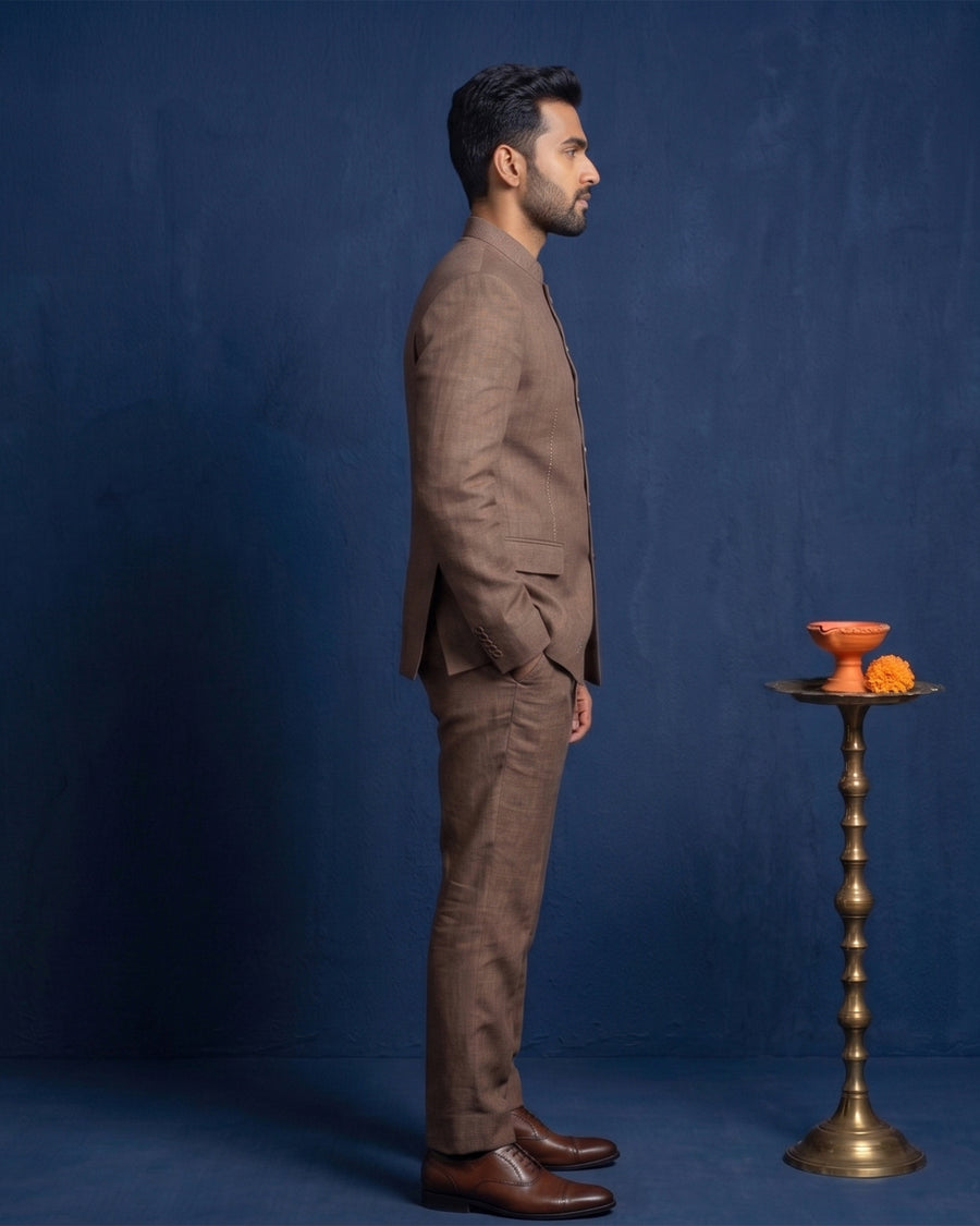 MLS PLAIN JODHPURI SUIT 2PCS