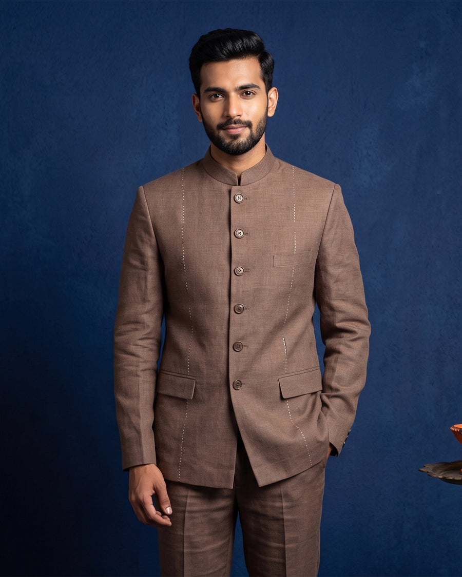 MLS PLAIN JODHPURI SUIT 2PCS