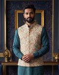MLS EMBROIDERED JAWAHAR JACKET 1PC