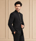 Japanese Suiting Solid, Plain Jodhpuri Suit 2Pc Saahab