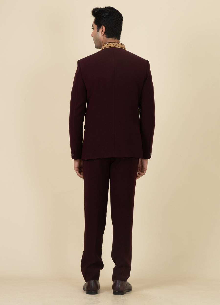 MLS EMBROIDERED JODHPURI SUIT 2PCS