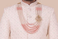 MLS EMBROIDERED SHERWANI 2 PCS