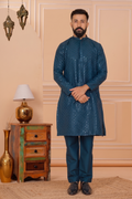 MLS EMBROIDERED KURTA PAJAMA