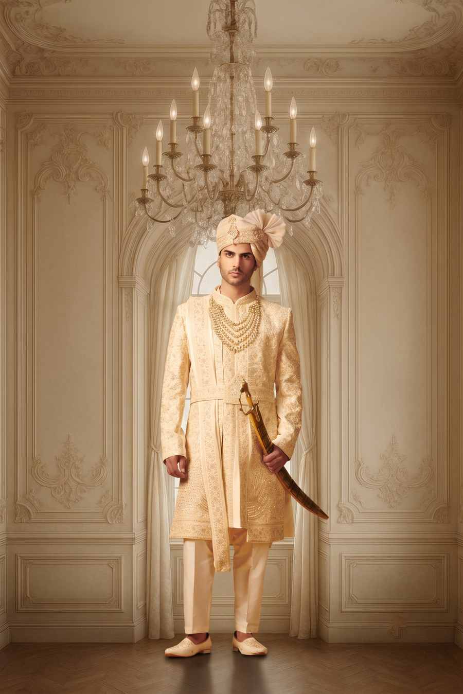 MLS SHERWANI JACKET 3PCS