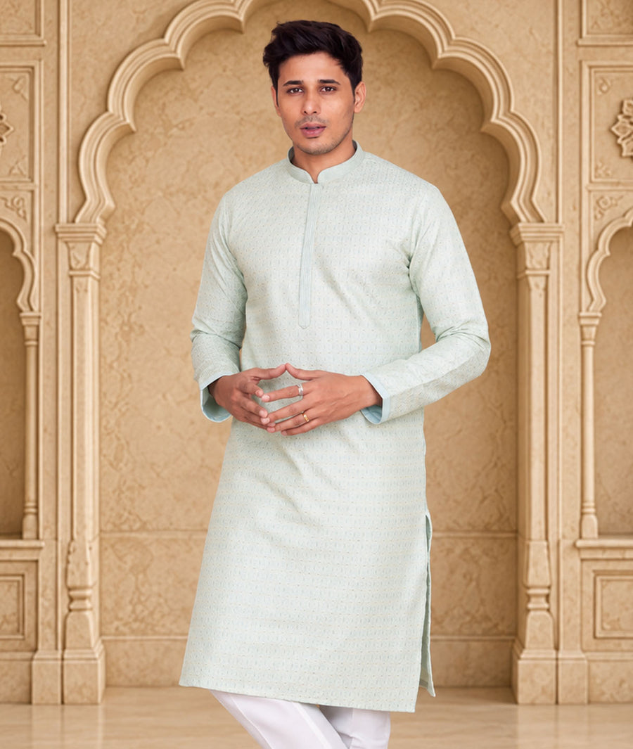 MLS EMBROIDERED KURTA PAJAMA