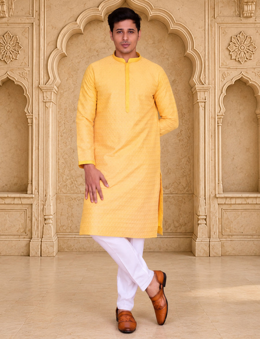 MLS EMBROIDERED KURTA PAJAMA