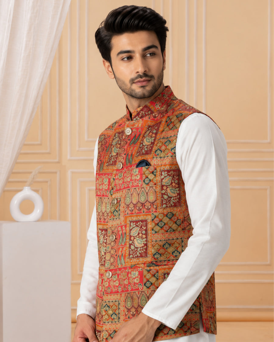 MLS PRINTED JAWAHAR JACKET