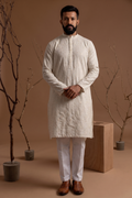 MLS EMBROIDERED KURTA PAJAMA