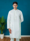 MLS EMBROIDERED KURTA PAJAMA
