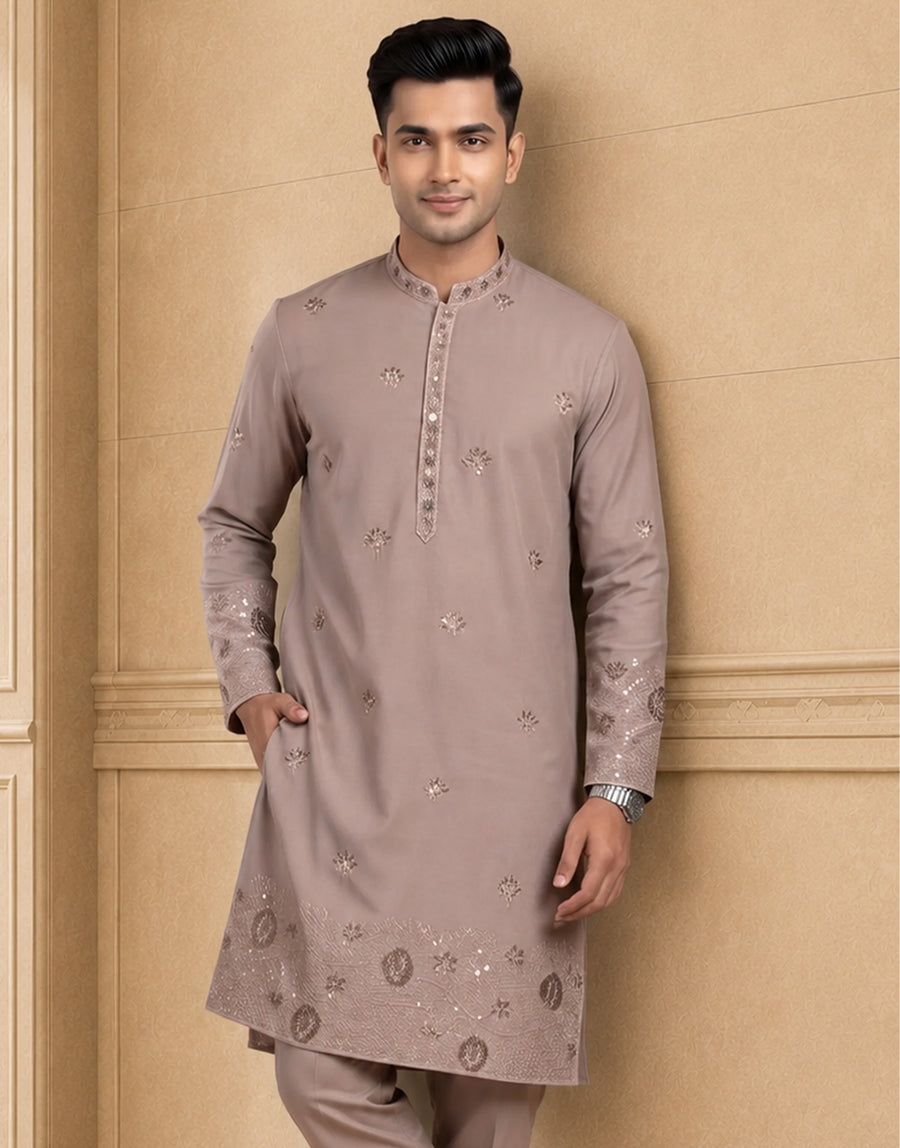 MLS EMBROIDERED KURTA PAJAMA