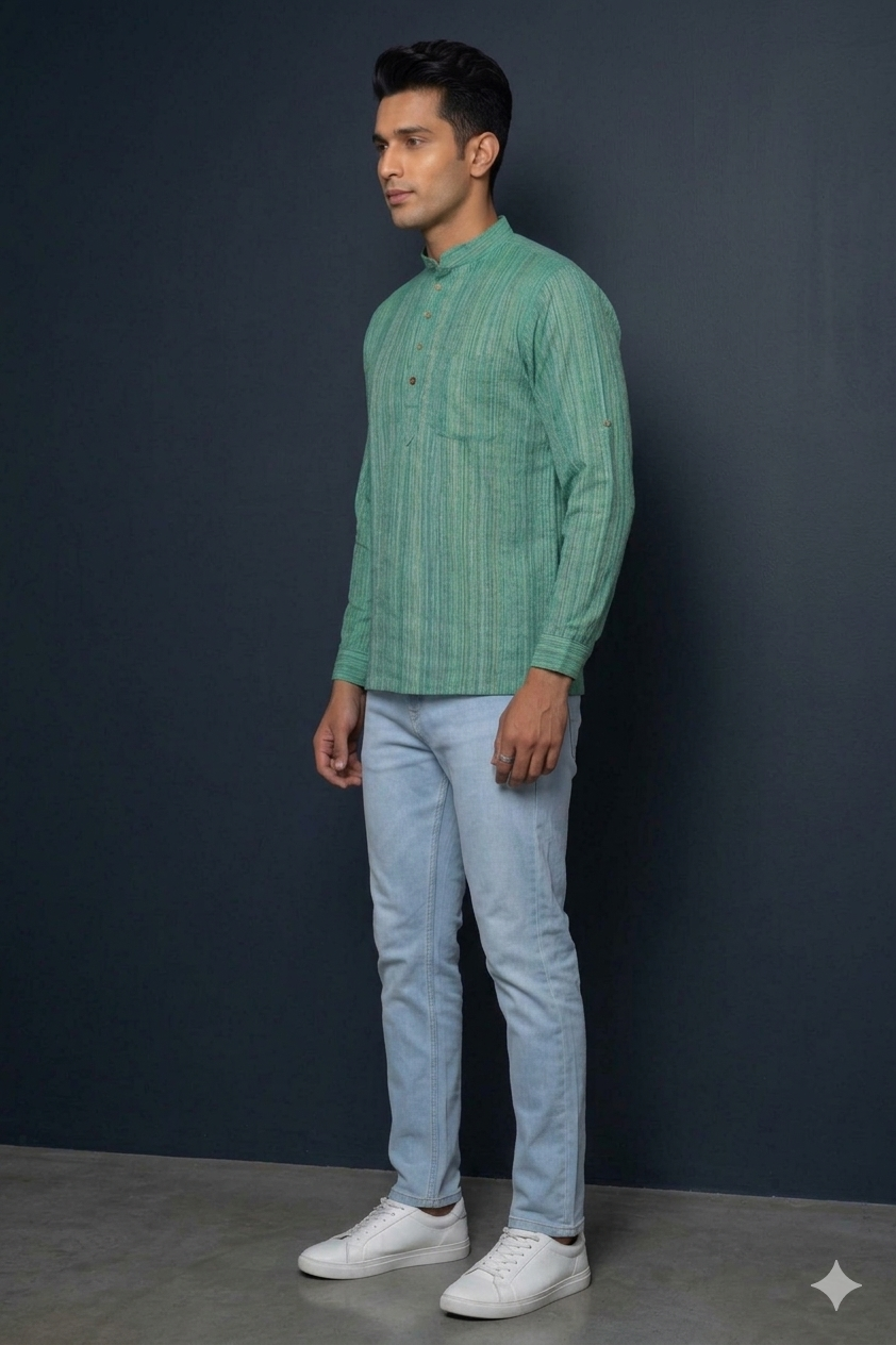 MLS SHORT KURTA FULL SLEEVES