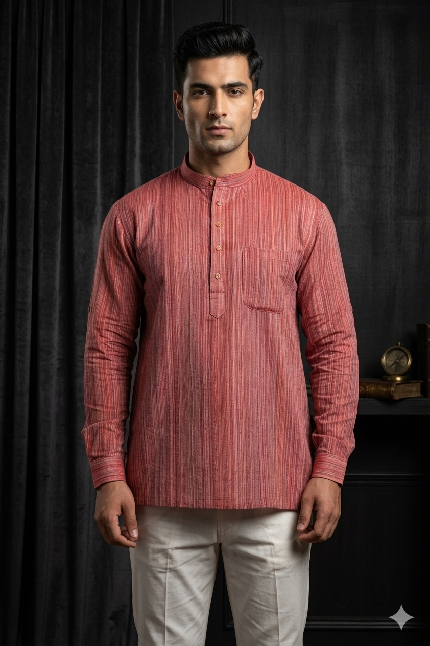 MLS SHORT KURTA FULL SLEEVES