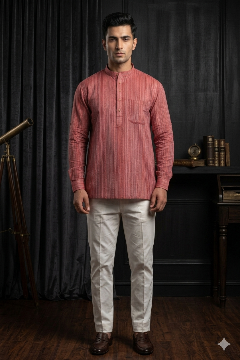 MLS SHORT KURTA FULL SLEEVES