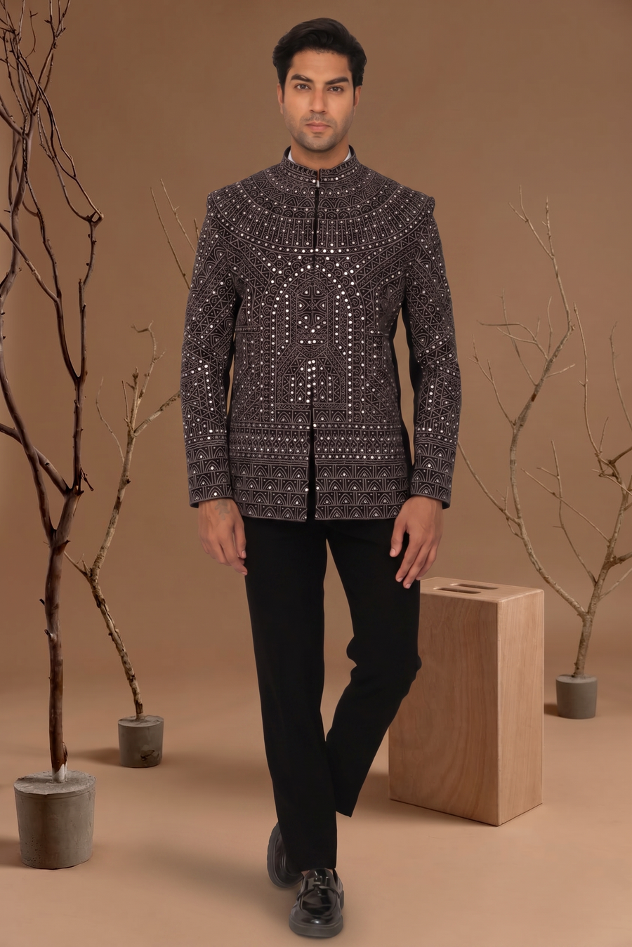 MLS EMBROIDERED JODHPURI SUIT