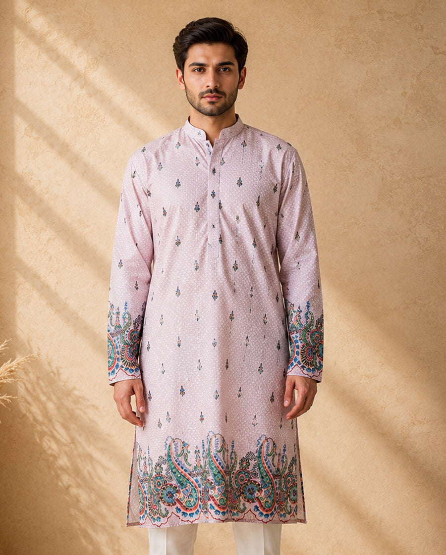 MLS PRINTED KURTA PAJAMA