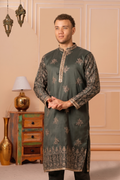MLS EMBROIDERED KURTA PAJAMA 2PCS