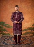 MLS EMBROIDERED KURTA PAJAMA 2PCS