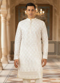 MLS EMBROIDERED KURTA PAJAMA
