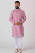 PURPLE KURTA JACKET SET