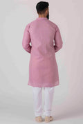 PURPLE KURTA JACKET SET