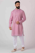 PURPLE KURTA JACKET SET