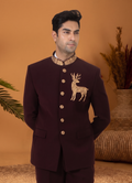 MLS EMBROIDERED JODHPURI SUIT 2PCS
