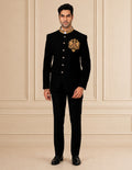 MLS EMBROIDERED JODHPURI SUIT 2PCS