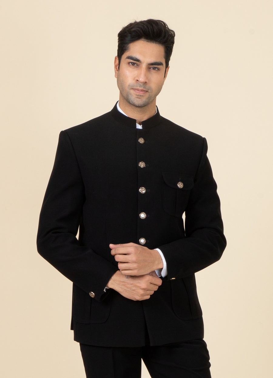MLS PLAIN JODHPURI SUIT 2PCS