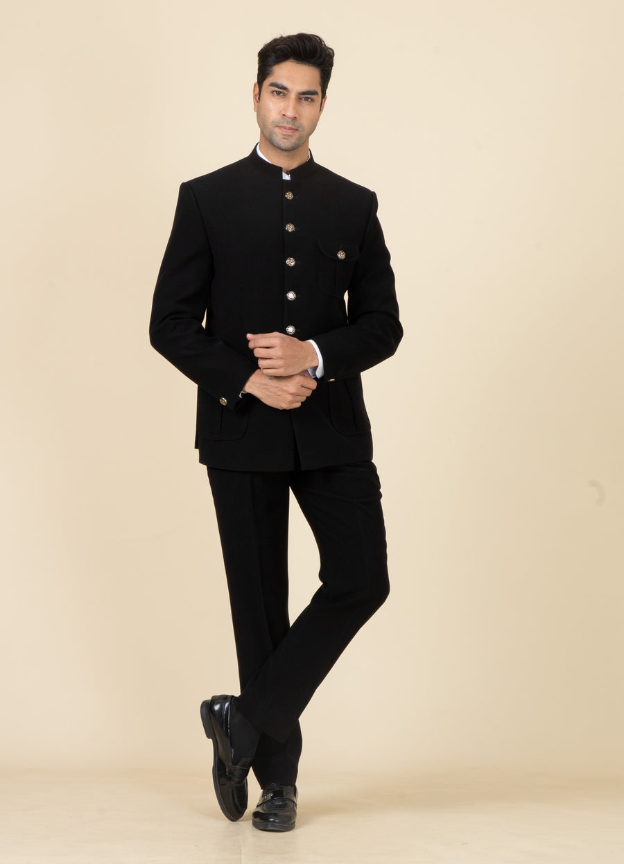 MLS PLAIN JODHPURI SUIT 2PCS