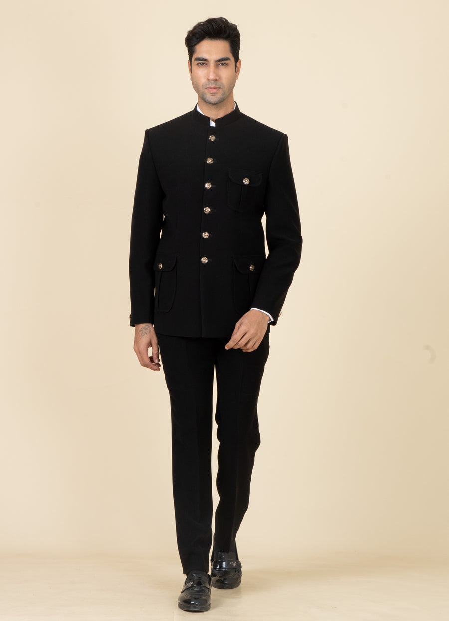 MLS PLAIN JODHPURI SUIT 2PCS