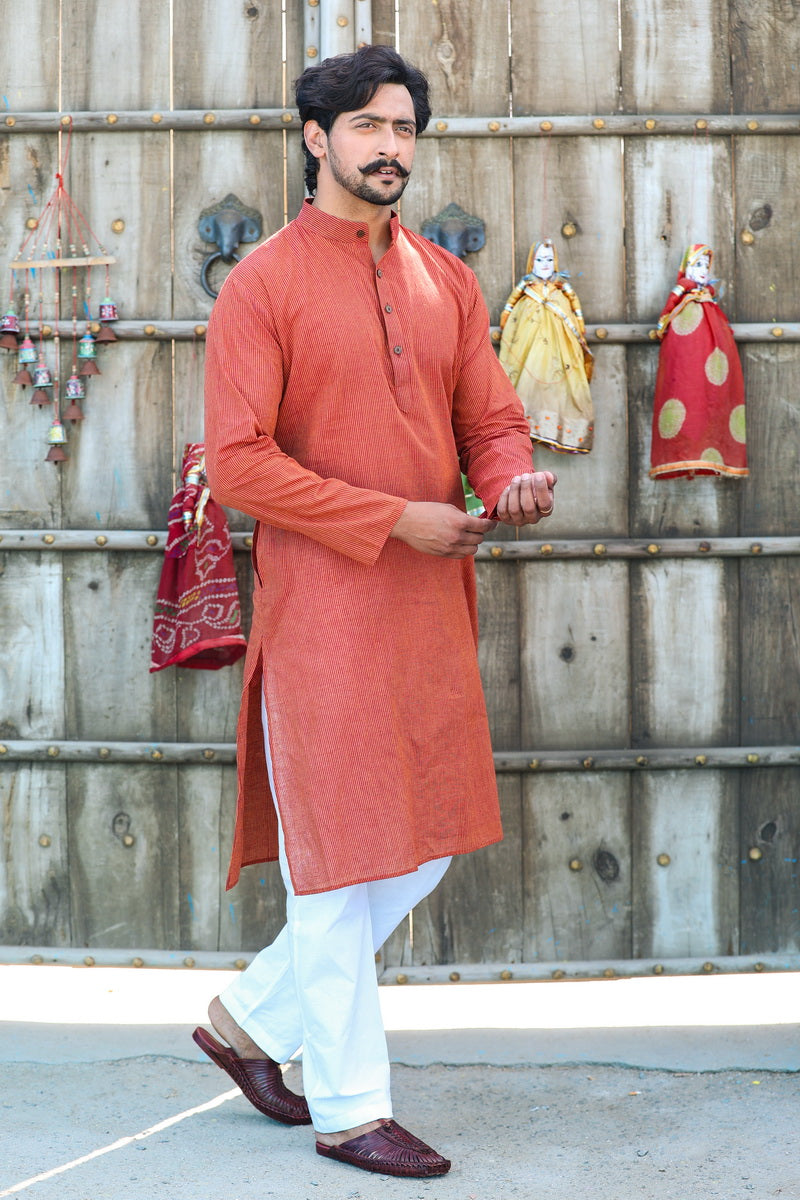 MLS Red Kurta Pajama